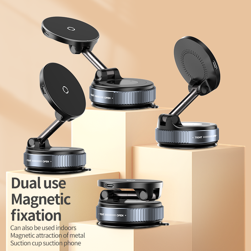 K007S 15W Magnetic Phone Holder with Wireless Charging - Shenzhen Yunchen Technology Co., Ltd.